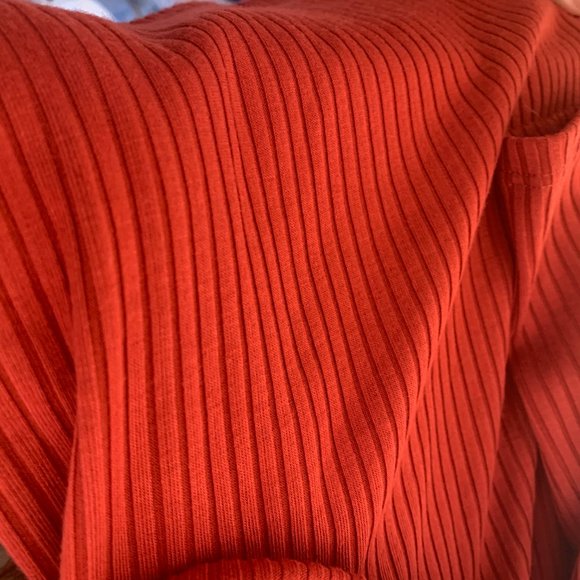 Urban Outfitters orange midi turtleneck dress - Picture 4 of 4